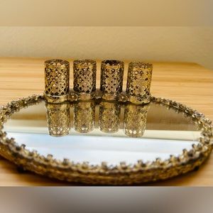 Vintage lipstick holder and mirror. Excellent condition!